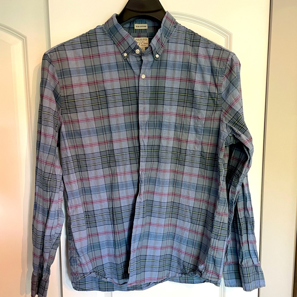 J.Crew Mens Button Down Shirt - XL Slim
